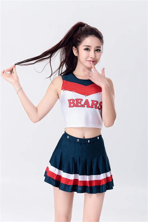 Japan And Korea Style Sport Cheerleading Costume Varsity Cheerleader Girl