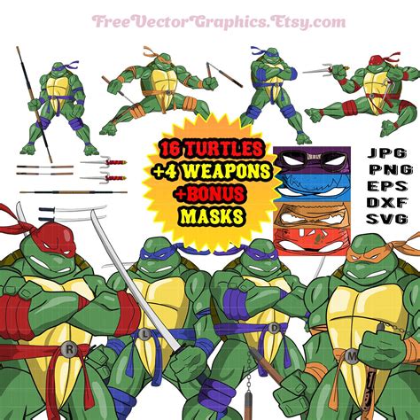 3 Teenage Mutant Ninja Turtles Svg Free