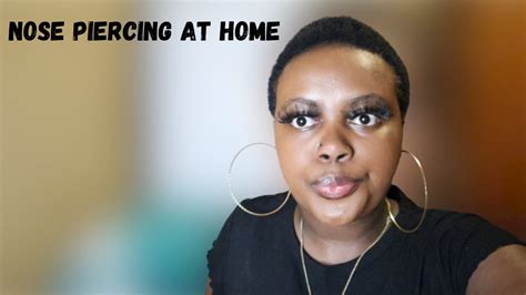Nose Piercing At Home Piercing My Nose At Home Youtube