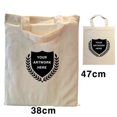 Custom Printing Eco Promotional 2 Handle Calico Shopping Bags Eco