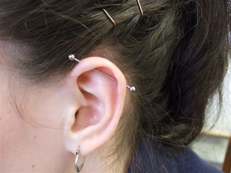 Industrial Piercing: Facts, Precautions, Aftercare, Pictures | Body ...