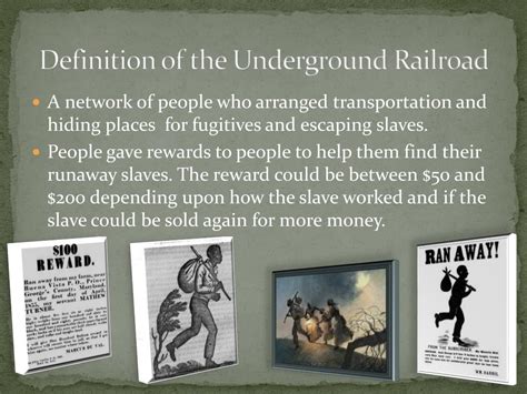 Ppt Underground Railroad A Journey To Freedom 1810 1850 Powerpoint