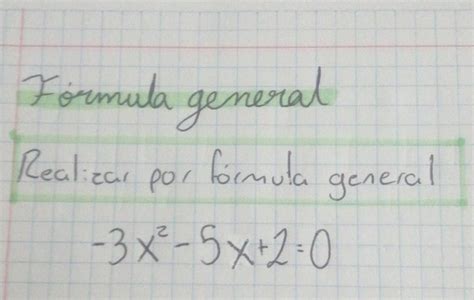 Ayudarealiza Por Fórmula General Brainlylat