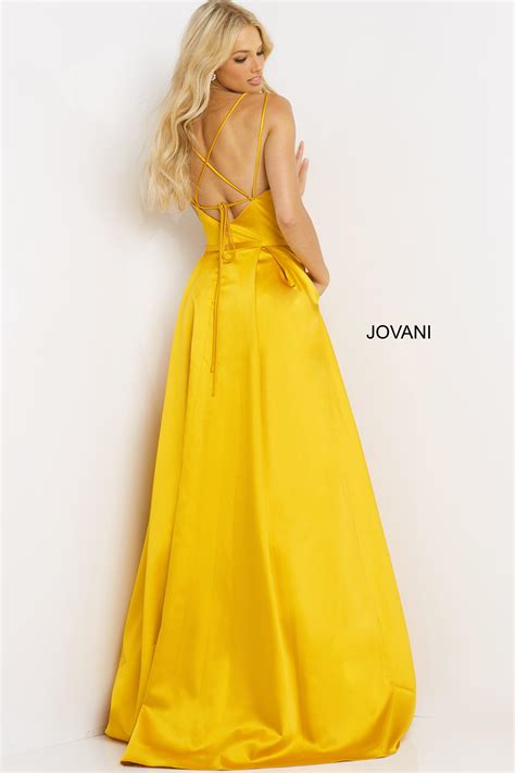 Jovani Spaghetti Strap Long Prom Dress 02536 The Dress Outlet