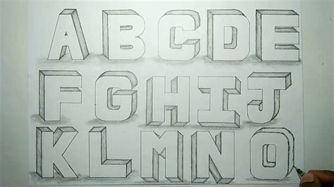 How To Draw Cool 3d Letters A Z