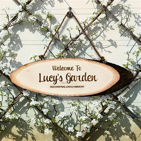 Personalized Garden Welcome Sign