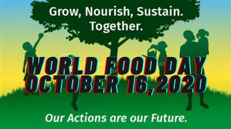 World Food Day 16 Oct 2020 Youtube