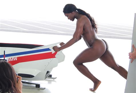 Nude Black Female Athlete Butt