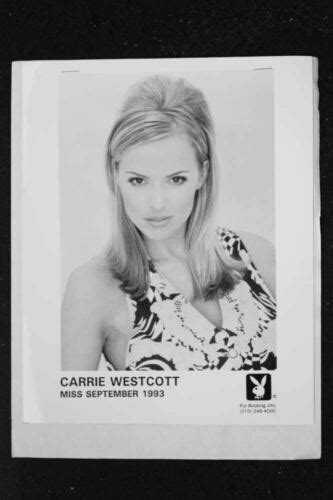 Carrie Westcott 8x10 Headshot Photo W Resume Playboy Playmate 93