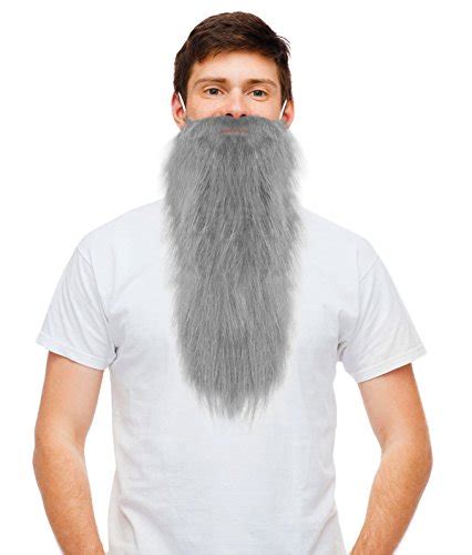 Long Grey Fake Dwarf Beard Gray Beard Gnome Beard Prospector Hillbilly