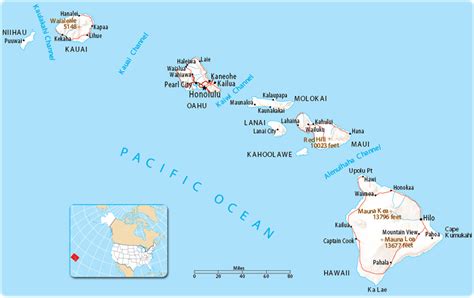 Map Of Hawaii Usa