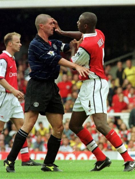 Best Of Enemies Roy Keane And Patrick Vieira Renew Old Rivalry For Itv Documentary Football