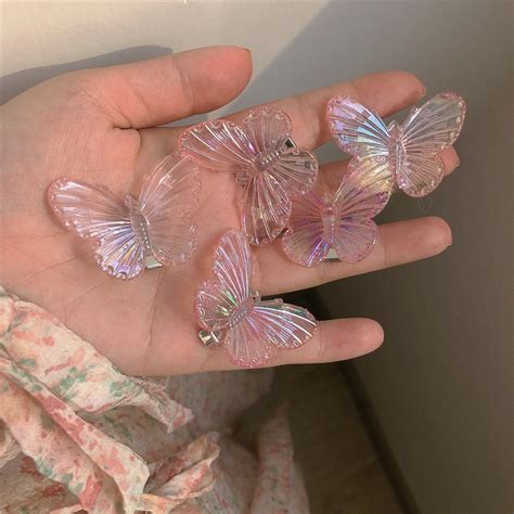 5 6 pcs 3d stereo personality pvc simulation butterfly hairpin hair clip shopee philippines