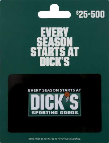 Dicks Sporting Goods 25 500 T Card Activate And Add Value After Pickup 010 Removed At