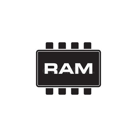 Ram Icon Computer Icon Stock Vector Illustration Of Computer 142583833