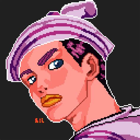 Josuke Higashikata Part 8 Pixeled Bil64px Illustrations Art Street