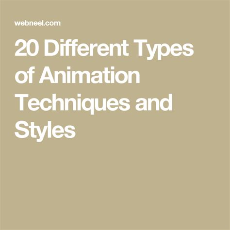 20 Different Types Of Animation Techniques And Styles Different Types