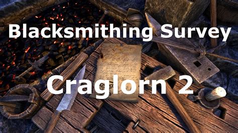 Elder Scrolls Online Blacksmithing Survey Craglorn 2 YouTube