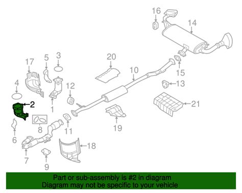 2015 2022 Nissan Murano Catalytic Converter 208a3 5ah0a Nissan Parts Plus
