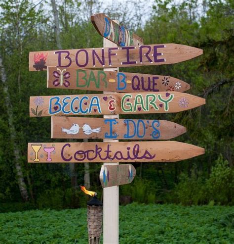 Today, we present you one great collection of some cute signs and markers which will give adorable look of every garden. diy outside sign - Google Search | Garden Party | Pinterest