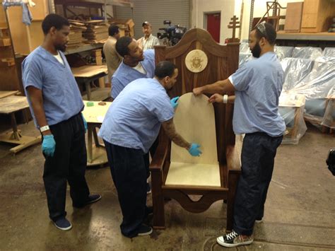 Philladelphia Inmates Work To Create Chair For Prison Visit By Pope