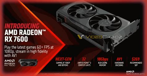 AMD Announces 269 Radeon RX 7600 RDNA3 Graphics Card TrendRadars