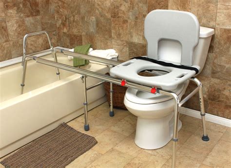 Available in beautiful white color, this tub transfer bench is beneficial for old people. 77963 - Toilet-to-Tub Sliding Transfer Bench (Long ...