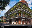 Typische Gebäude im French Quarter von New Orleans, Louisiana ...