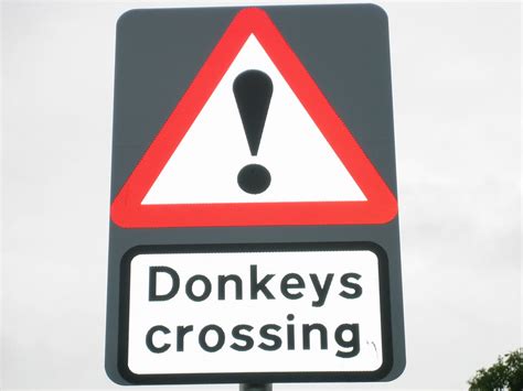Donkeys Crossing Road Sign Donkey Sanctuary Sidmouth Flickr