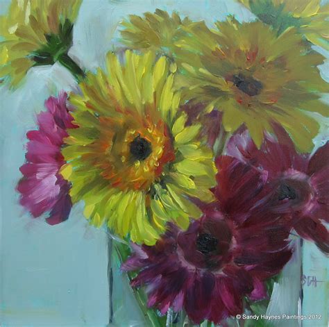 Sandy Graeser Haynes Paintings Gerbera Mix Painting 80