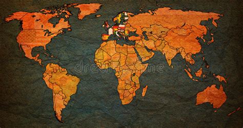 Mapa Del Mundo Real Stock De Ilustración Ilustración De Mundo 61545635