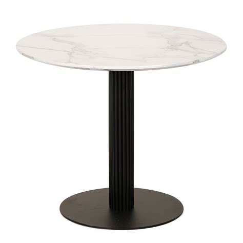 Rowan Marble Effect Round Dining Table 90cm