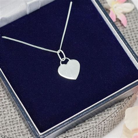 4.5 out of 5 stars. Sterling Silver Heart Pendant in Personalised Gift Box ...
