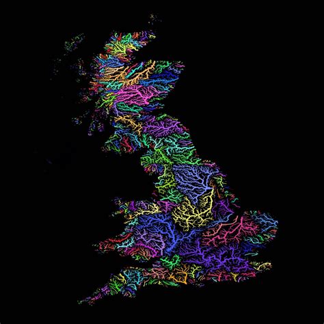 √ Uk River Catchment Map