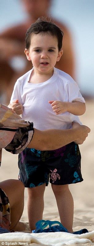 simon cowell with son eric and partner lauren silverman on barbados getaway daily mail online