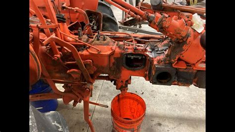 Allis Chalmers Wd Hydraulic Pump And Rear Differential Inspection Part