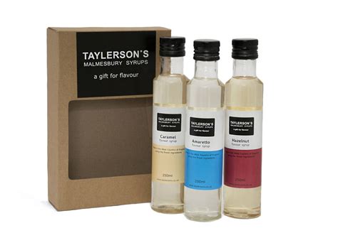 Artisan Flavoured Syrups Box Of Three By Taylerson S Malmesbury Syrups