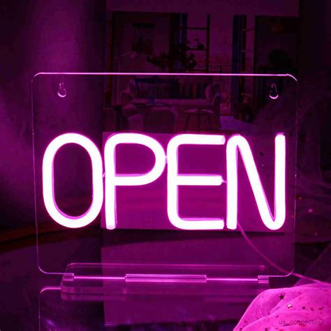 Led Neon Sign Open Led Neon İşaret İş Için Açık İşaretler Bar Kahve