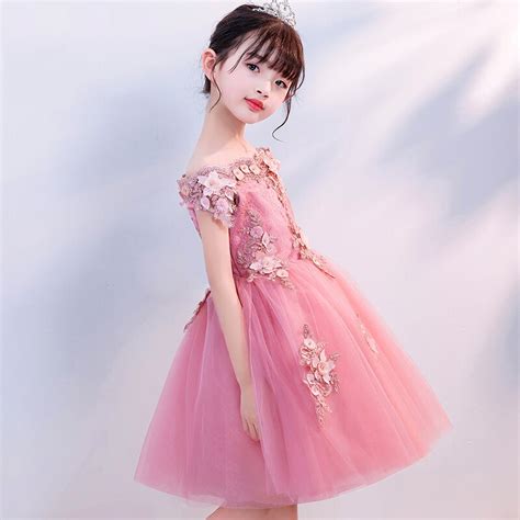 Shoulderless Flower Girl Dresses For Wedding Appliques Ball Gown Holy