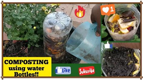 How To Make Compost At Home Using Kitchen Waste And Water Bottle Npk