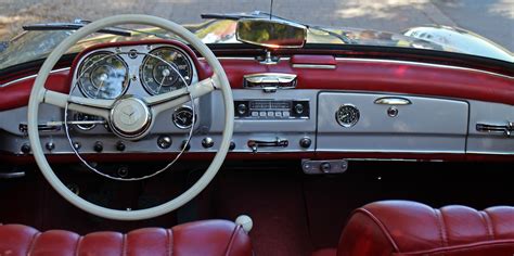 Free Images Leather Interior Old Auto Nostalgia Steering Wheel
