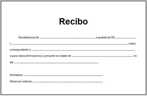 Modelo De Recibo De Aluguel Residencial Simples Word Financial Report