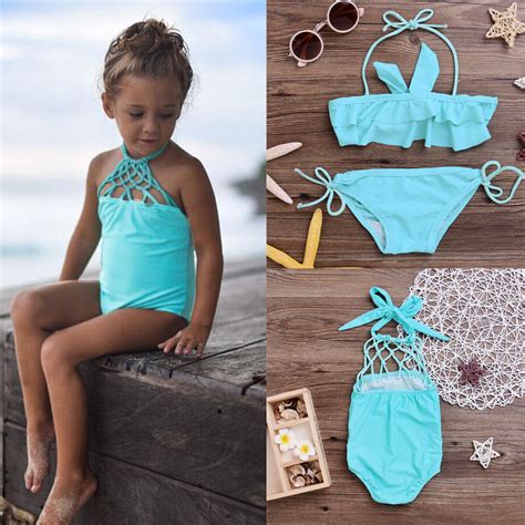 Summer Baby Girls Kids Beachwear Bathing Suit Swimwear Bikini Set