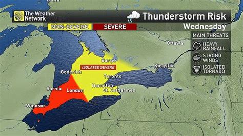 news severe storm threat in southern ontario brings tornado risk the weather network