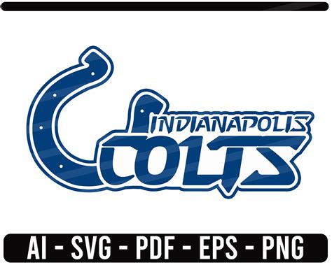 Indianapolis Colts Lettering Svg Nfl Sports Logo Football Cut Etsy