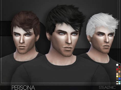 The Sims Resource Stealthic Persona Male Hair