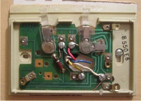 1 remove the old thermostat. help with wiring problem Honeywell 7400 - DoItYourself.com Community Forums
