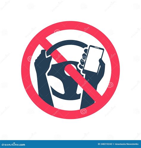 Ban On Using A Phone Driving Car Prohibition Of The Use Of The Phone