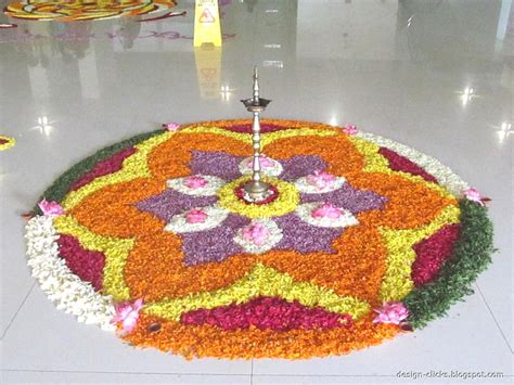 Perfect if you are looking for a small pookalam design at a corner of your home. Onam Pookalam 2013 | designs & sketches