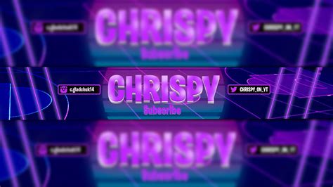 Chrispy Youtube Banner Speed Art Photoshop Youtube
